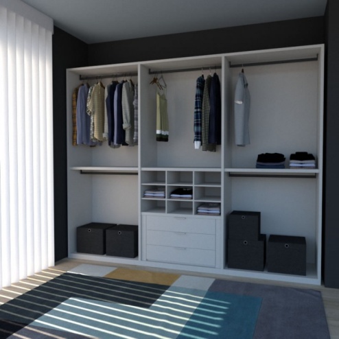 Cabina armadio Smart+ L.272,5 cm